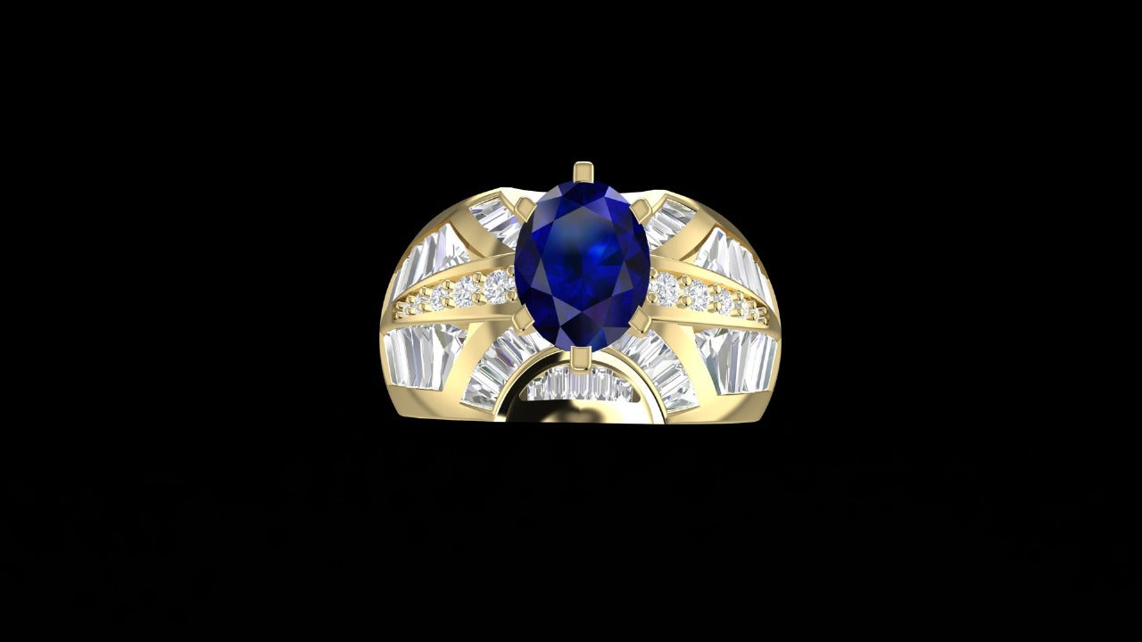 The Cocktail Sapphire Ring