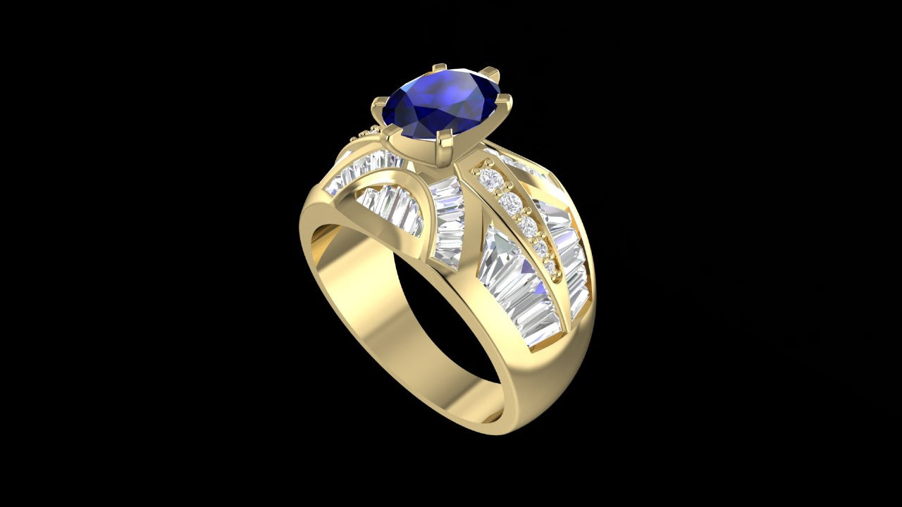 The Cocktail Sapphire Ring